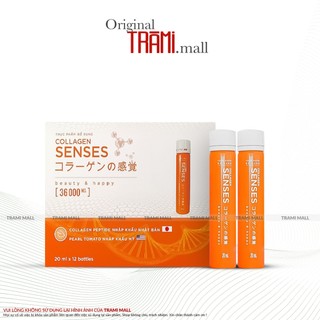  Collagen Senses, Nước Uống Bổ Sung Nội Tiết Tố Và Cải Thiện Da Căng Bóng Mịn Màng - Hộp 12 Ống