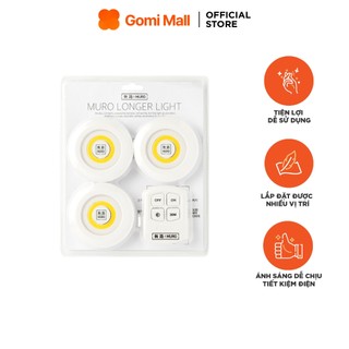 [Ánh sáng vàng] Bộ 3 Đèn Mini Thông Minh MURO Longer Light GomiMall