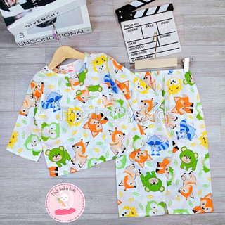 Đồ bộ tole, lanh dài bé trai, bộ lanh tay dài quần dài bé trai shop thỏ baby kids
