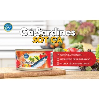 Cá hộp sardines sốt cà 155g