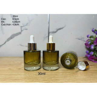 Chai đựng serum 30ml màu xanh trà
