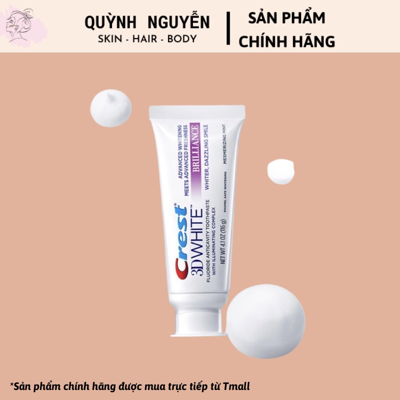 Kem đánh răng Crest 3D Brilliance Mini 20GR