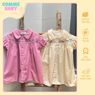 Đầm Suông Tay Phồng cho bé gái