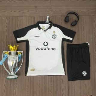 Bộ Áo Đá Bóng clb mu retro 2001 , Áo Đá Bóng Nam In Tên Theo Yêu Cầu