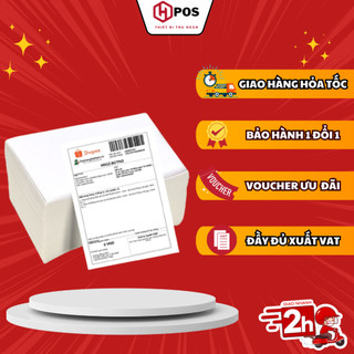 Giấy in đơn hàng TMĐT 500 Tờ Khổ A6, A7, 76x130 BÓC DÁN