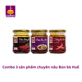 COMBO 3 sản phẩm gia vị chuyên nấu Bún bò Huế thương hiệu YESHUE