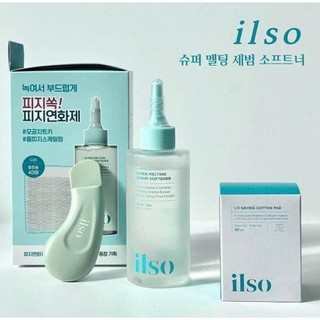 Tinh Chất Ủ Mụn Đầu Đen, Làm Mềm Sợi Bã Nhờn Ilso Sebum Super Melting Serum Softener 150ml (+cotton pad)