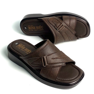 Dép Nam Minh Hiếu ,Dép Nam trung niên TM12 dép nam quay ngang cao cấp, dép nam đẹp cao 4cm, chắc chắn, Dép Nam bền đẹp