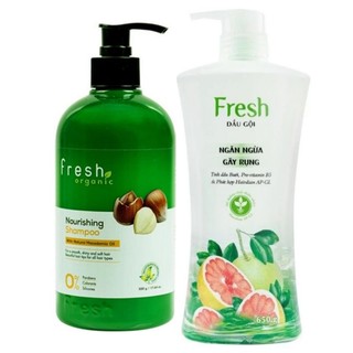 🍒 Dầu gội Fresh phục hồi hư tổn macca / ngừa gãy rụng tinh dầu bưởi nhiều loại