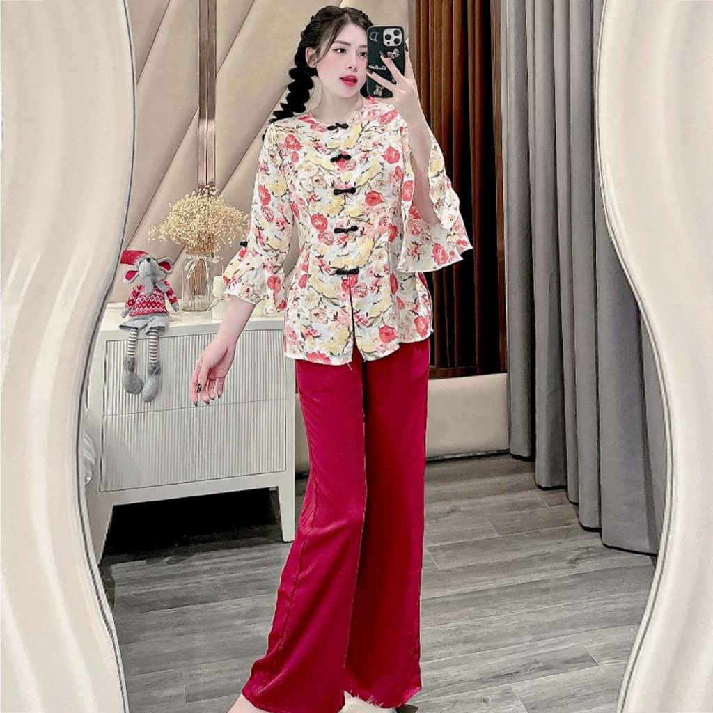 Bộ đồ áo bà ba nữ cách tân đồ bộ bà ba đồ bà ba nữ miền tây đồ lam nữ đồ bà ba nữ đồ đi chùa đi chùa
