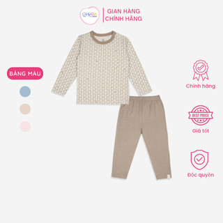 Bubaby - bộ dài tay cài vai bambus iconic 1 bubaby - bdt273035
