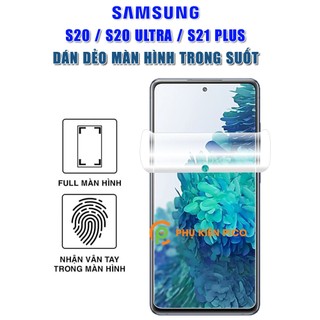 Dán màn hình Samsung S20 / S20 Ultra / S21 Plus full màn dẻo trong suốt PPF tự phục hồi vết xước