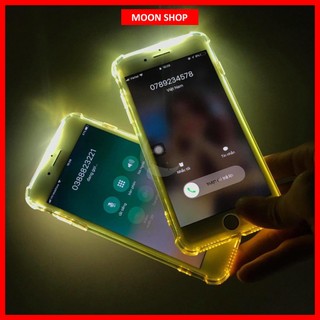 ☘️Ốp silicon dẻo chống sốc cho iPhone từ 14 Pro Max 13 Pro Max 12 Pro Max 11 Pro Max - Phát Sáng Khi Bật Đèn Flash