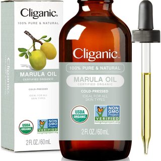 Tinh dầu dưỡng Cliganic Marula oil, 100% nguyên chất & tự nhiên cho da mặt và tóc, 2 fl oz (60 ml)