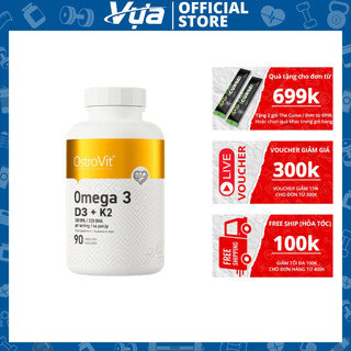 Viên uống ostrovit - omega 3 d3+k2 - hỗ trợ xương khớp, tăng cường miễn dịch chính hãng