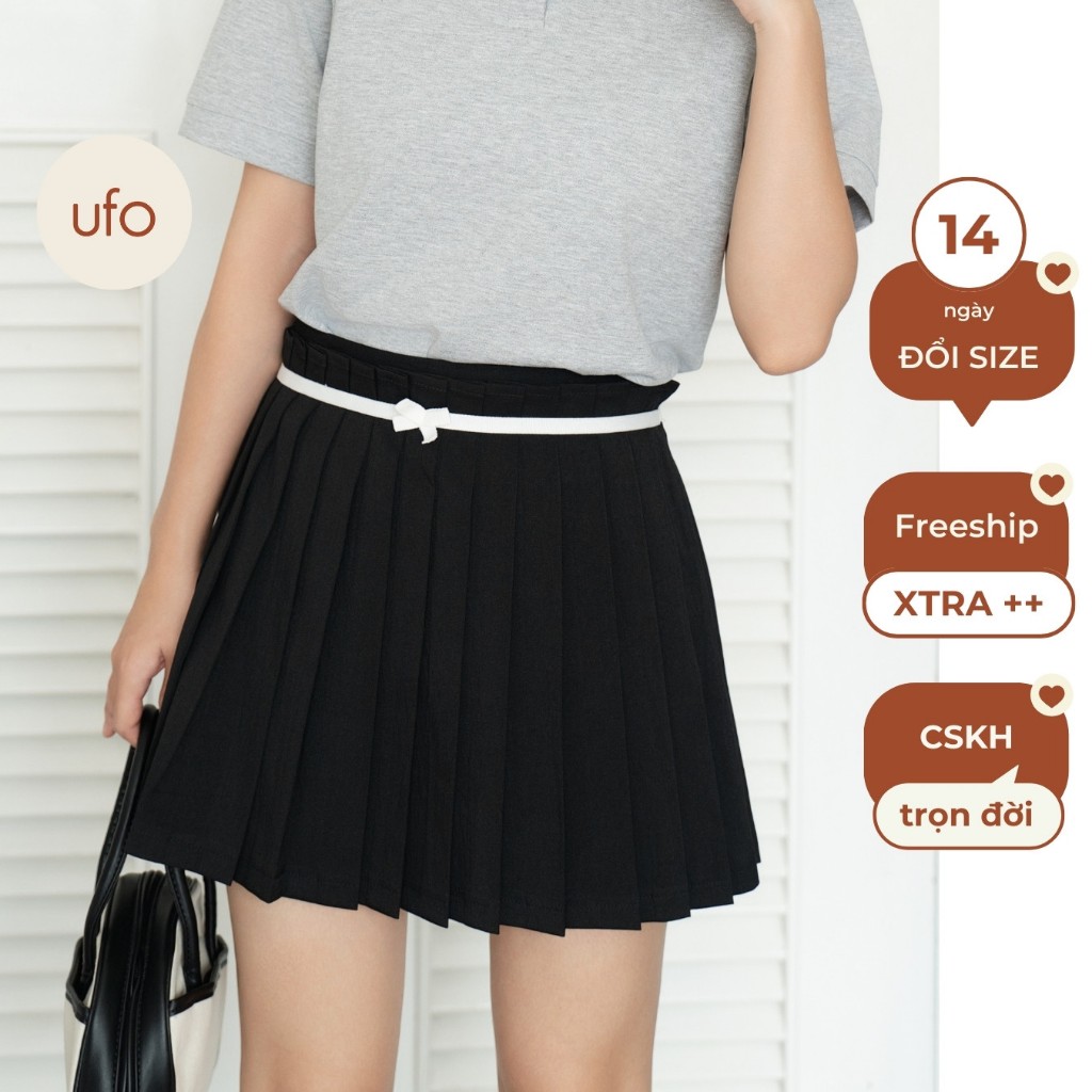 Chân váy xếp li 2 lớp Minton Skirt - ufo.thebasic