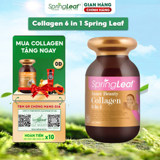 Collagen trẻ hóa làn da Collagen 6 in 1 Inner Beauty Spring Leaf giúp trắng da, hỗ trợ giảm thâm nám