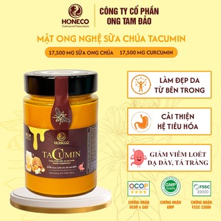 Mật ong nghệ sữa chúa Tacumin HONECO 500g - Hỗ trợ giảm viêm loét dạ dày, tá tràng