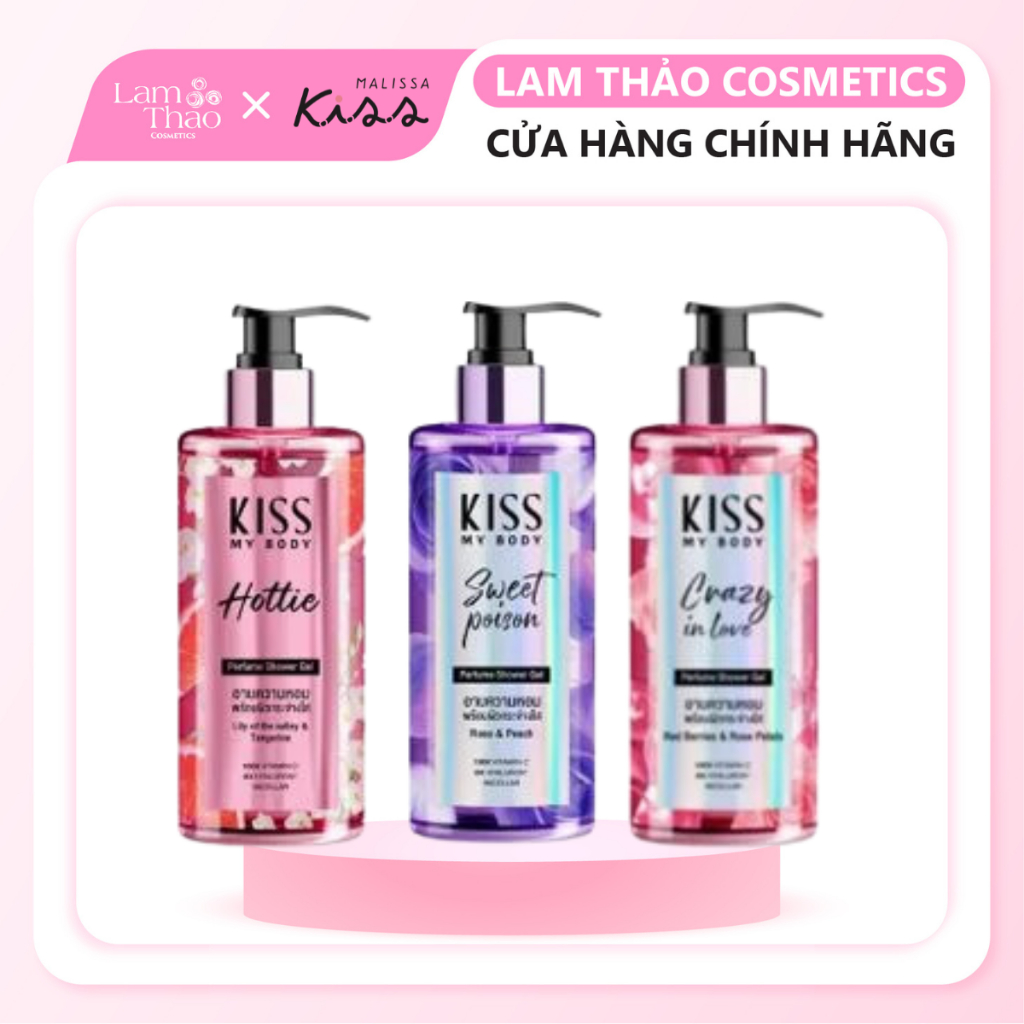 Sữa Tắm Toàn Thân Hương Nước Hoa Kiss My Body Perfume Shower Gel