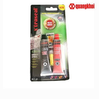 Keo Epoxy 2 thành phần X'traseal 4 Minutes Steel 17ml