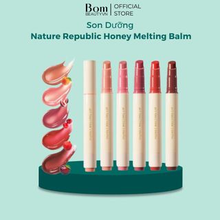 Son Dưỡng Môi Bấm Có Màu Nature Republic Honey Melting Balm