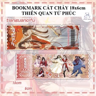 Vé cát chảy Thiên Quan Tứ Phúc I Tranh cát chảy bookmark vé laser 2024