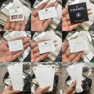 100 Tag nhãn mác treo vòng tay, khuyên tai, vòng cổ,trang sức, dây chuyền