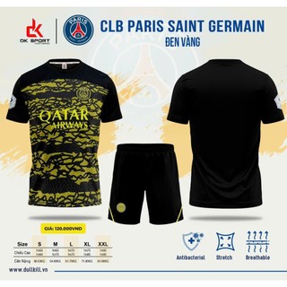 Bộ đồ đá banh CLB Paris  đen vàng