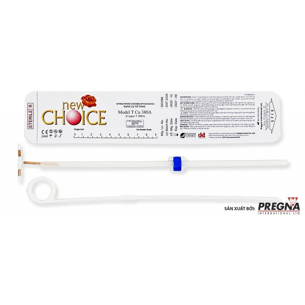 ✅ VÒNG TRÁNH THAI TCU 380A - Vòng tránh thai chữ T bằng đồng SMB Ấn Độ TCU copper T 380A sản khoa