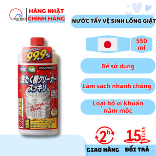 Nước tẩy vệ sinh lồng giặt rocket soap 99,9% nhật bản 550ml