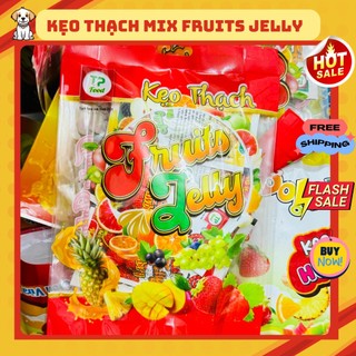 Kẹo thạch tăng lực hương trái cây thơm ngon mát lạnh, lẻ 1 cây ăn thử