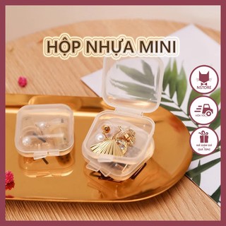 Hộp Nhựa Trong Suốt Mini Đựng Trang Sức Tiện Dụng Siêu Nhỏ Gọn