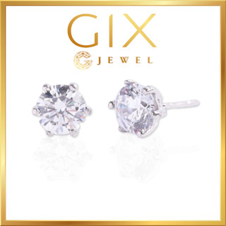 Bông tai bạc nữ mạ vàng trắng đẹp Gix Jewel Bảo Hành Trọn Đời SPGBT15