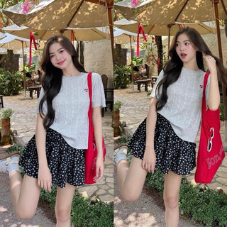Chân váy xoè tầng hai lớp hoa nhí đi biển đi chơi dễ phối đồ
