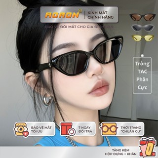 Kính Mát Mắt Mèo Phân Cực Trendy AORON Chống Tia Cực Tím Bảo Vệ Mắt Gọng Thời Trang Xu Hướng Nam Nữ