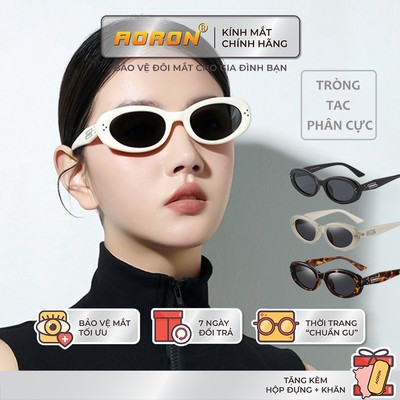 Kính Râm Phân Cực Nam Nữ Thời Trang AORON Thiết Kế Mắt Bầu Dục Phong Cách Mới Sang Trọng Hợp Mọi Khuôn Mặt