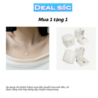 Dây chuyền bạc 925 cao cấp julie jewelry thiết kế hoa anh đào 5 cánh xinh xắn dành cho nữ