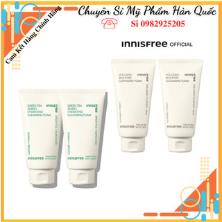 🔥Có Bill🔥Sữa Rửa Mặt Innisfree Tro Núi Lửa Jeju Volcanic Pore Cleasing Foam Sạch Bã Nhờn Ngăn Ngừa Mụn.
