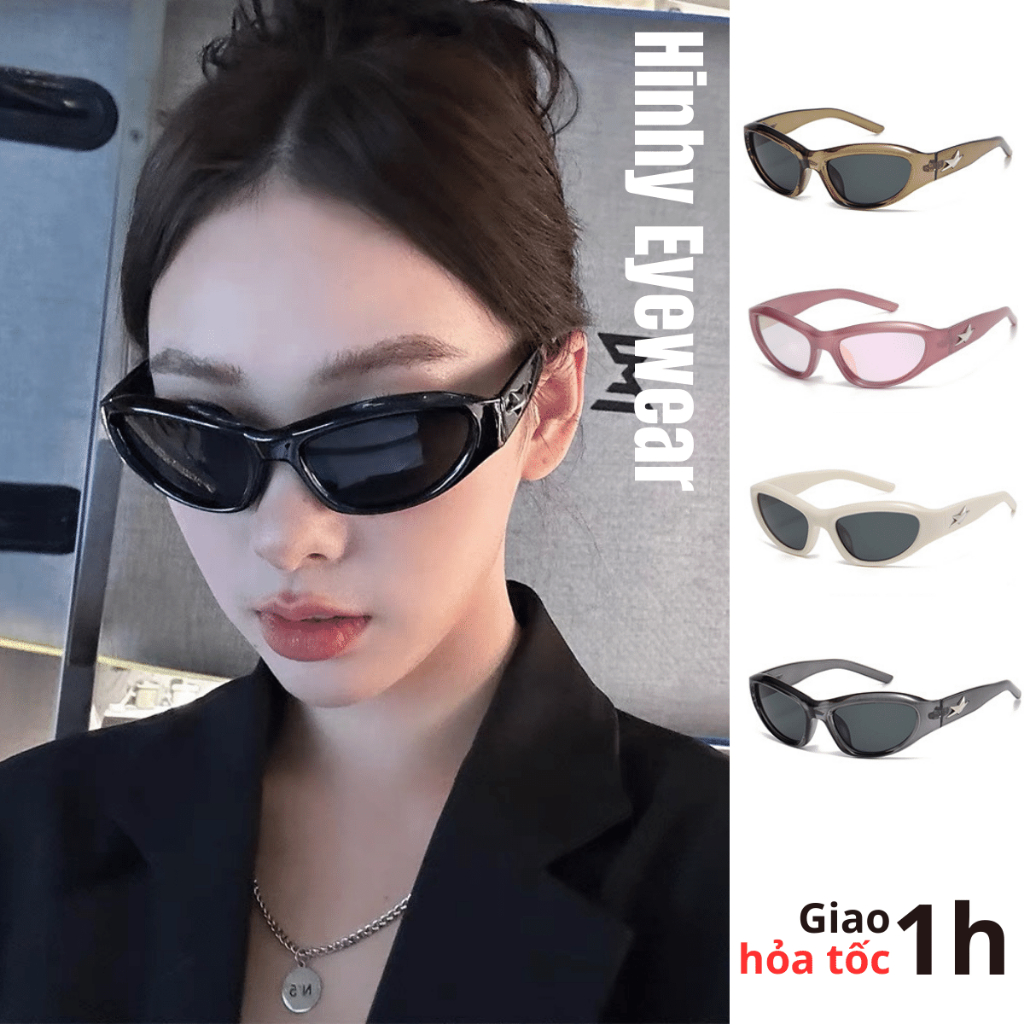 Kính râm Y2K STAR cao cấp chống tia UV400 thời trang nam nữ cá tính cổ điển Hinhy Eyewear [Y2K STAR-