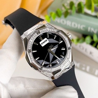 Đồng hồ cơ nam viền đá máy cơ automatic nb lắp ráp mặt saphire 38/42 mm viền đính đá chống nước