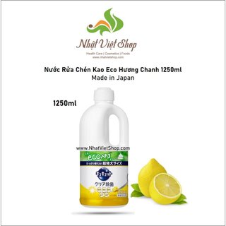 Nước rửa chén Kao Eco - Mẫu mới (Nhật)