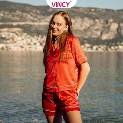 Bộ Đồ Shorts Vải Satin Vincy BSS060S41