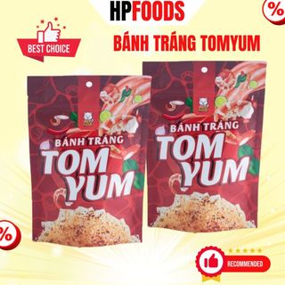 Bánh tráng TomYum túi zip 50g-đồ ăn vặt bánh tráng trộn vị Tom yum chua cay ngon ăn là ghiền