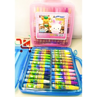Màu Sáp Dầu 24 Cây D.A, Hộp Nhựa Vali ( DOOLY - TTORU ) An Toàn Cho Bé, Nhiều Màu Sắc Đa Dạng, Chất Lượng Tốt