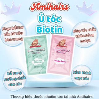 Ủ Tóc Biotin AMIHAIRS - Kem Ủ Tóc Bio Gold Siêu Mềm Mượt, Phục Hồi Hư Tổn Và Nuôi Dưỡng Tóc Khỏe Đẹp