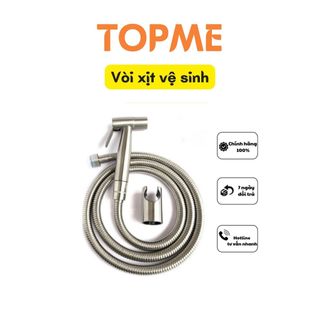Vòi xịt vệ sinh inox 304 cao cấp vx-25 và dây xịt inox 304 và cài vòi xịt
