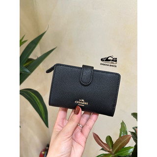 [Chính Hãng] Ví Coach Medium Corner Zip Chuchashoes