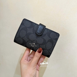 [Chính Hãng] Ví Coach Medium Corner Zip Chuchashoes