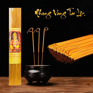 [Tem Chính Hãng] 79 Nén Nhang Hương Chính Hãng Thần Tài Hương Sạch Ít Khói Cuộn Tàn Tài Lộc Hình Đồng Xu
