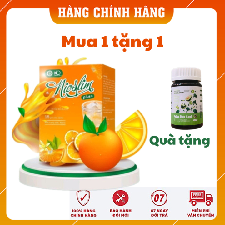 Siro Giảm Cân Nio Slim Plus tặng kèm Detox